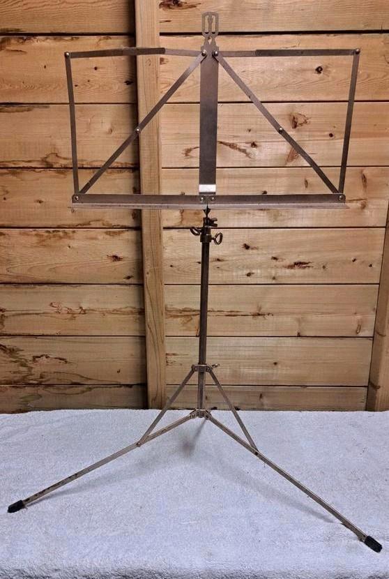 Muziekstandaard - Zilverkleurig, max hoogte 140 cm, Muziek en Instrumenten, Standaards, Gebruikt, Muziekstandaard, Dwarsfluit