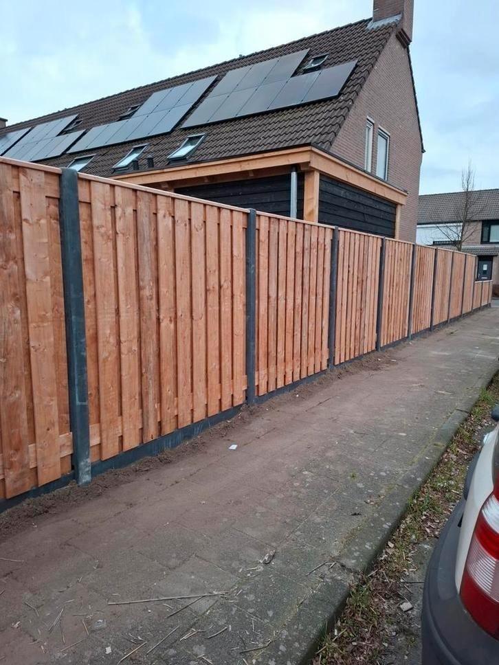 Schutting plaatsen, Tuin en Terras, Schuttingen, Nieuw, Hout, 1 tot 2 meter, Ophalen of Verzenden