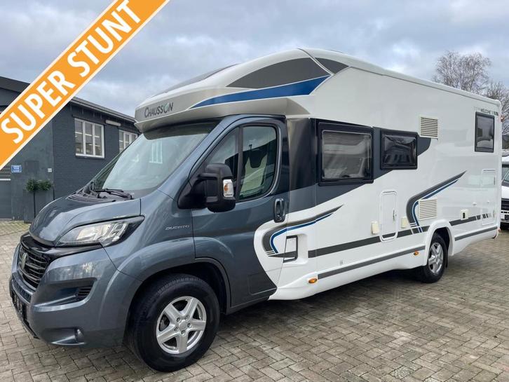 Chausson Welcome 717 Enkele bedden Hefbed 51000km 2016 Airco, Caravans en Kamperen, Campers, Bedrijf, tot en met 4, Half-integraal
