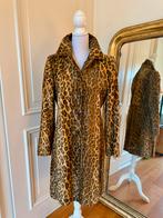 Vintage jas faux-fur luipaard,1998-2002,ontwerper Jen Barré, Ophalen of Verzenden, Zo goed als nieuw, Maat 38/40 (M), Bruin