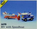 Lego Town Classic Town Harbor 6698 RV with Speedboat, Complete set, Ophalen of Verzenden, Lego, Zo goed als nieuw