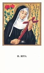 3 devotie prentjes van de Heiige Rita, Ophalen of Verzenden, Zo goed als nieuw, Kaart of Prent, Christendom | Katholiek