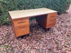 Vintage Jaren 50 Bureau - Eiken Fineer, Ophalen, O, O, Bureau
