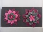 2 mooie doeken / leuk voor bv babykamer, Ophalen of Verzenden, Gebruikt, Wanddecoratie