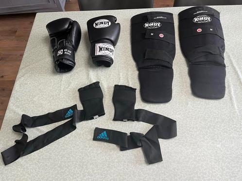 ZGAN - Windy Bokshandschoenen 10 Oz + Scheenbeschermers, Sport en Fitness, Vechtsporten en Zelfverdediging, Zo goed als nieuw