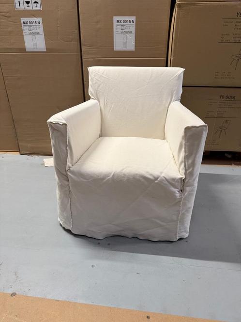 Casamilano, fauteuil, in off-white, Huis en Inrichting, Fauteuils, Gebruikt, Stof, 50 tot 75 cm, Minder dan 75 cm, Ophalen