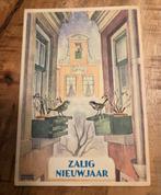 Twee vogels op vensterbank - Johanna Bottema 1954, Verzenden, 1940 tot 1960, Gelopen, Feest(dag)