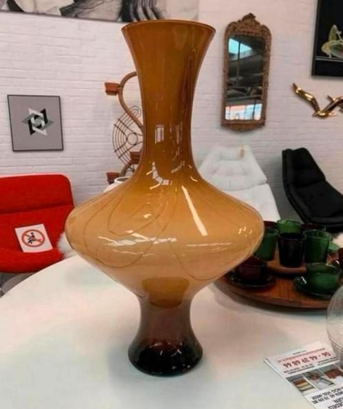 Vaas grote zeldzaam design Holmegaard vaas., Antiek en Kunst, Antiek | Glas en Kristal, Ophalen of Verzenden