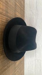 Zwarte vintage hoed, Borsalino, Ophalen of Verzenden, Gedragen, Hoed