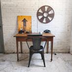 Oude eiken tafel wielen boeren keukentafel werktafel sobere, Antiek en Kunst, Ophalen of Verzenden