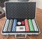 Pokerset in zware aluminium koffer, Vijf spelers of meer, Ophalen, Gebruikt, BCC GLUB SPECIAL