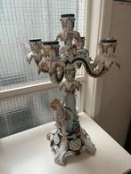 .Antieke porseleinenkandelaar- 4-armig-Plaue Schierholz, Antiek en Kunst, Antiek | Kandelaars, Ophalen of Verzenden, Keramiek of Aardewerk