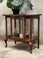 Antieke vitrinekast, drankkast, glas rondom, Antiek en Kunst, Ophalen