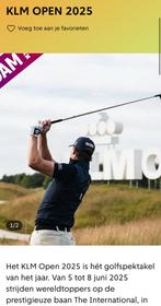 KLM OPEN 2025 zondag 8 juni Finale 2 tickets & parkeerkaart, Twee personen