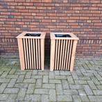 Douglas bloembakken, Tuin en Terras, Bloembakken en Plantenbakken, Ophalen of Verzenden, Zo goed als nieuw, Rechthoekig, Hout