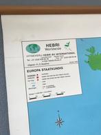 Schoolplaat Europa schrijfbaar - vintage retro plaat poster, Ophalen, Aardrijkskunde
