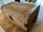 Houten kist met gevlochten deksel., Ophalen of Verzenden, Zo goed als nieuw, Minder dan 50 cm