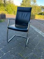 Stijlvolle zwarte stoelen, Huis en Inrichting, Stoelen, Ophalen, Gebruikt, Zwart, Metaal