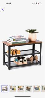 Schoenenrek met Bankje Industrieel, Ophalen of Verzenden, Zo goed als nieuw