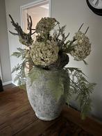 Landelijke kruik inclusief zijde bloemen, Ophalen, Zo goed als nieuw