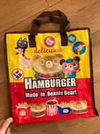 Beanie Bear burger shopper print cartoon kawai kawaii, Verzenden, Nieuw, Geel, Shopper