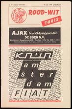GEZOCHT: Diverse oude Ajax programmaboekjes (Jaren '70), Verzamelen, Gebruikt, Ophalen of Verzenden, Ajax