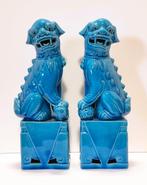 Foo honden, Foo dogs in geglazuurd keramiek., Antiek en Kunst, Kunst | Niet-Westerse kunst, Ophalen of Verzenden