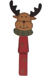 Kerstkaart knijpers met rendierkopje - 2 pakjes, Ophalen of Verzenden, Nieuw
