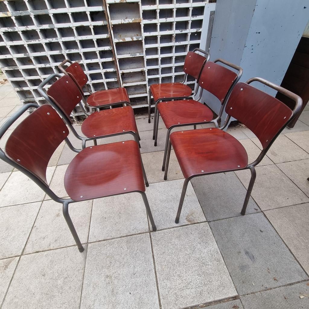 Prachtige Gispen TU TH Delft Stoel - Industrieel Design, Ophalen, Gebruikt, Grijs, Vijf, Zes of meer stoelen