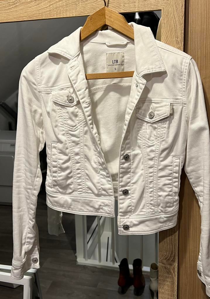 Wit spijkerjasje LTB, Wit, Ophalen of Verzenden, Zo goed als nieuw, Jasje