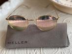 Dames zonnebril van “MELLER”goudkleurig in hoesje, Ophalen of Verzenden, Zo goed als nieuw, Zonnebril, Overige merken