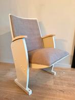 Unieke theater stoel, nieuw gestoffeerd, Ophalen, Zo goed als nieuw, Hout, Eén