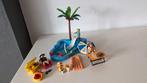 playmobil vakantie eiland 6979 + extra zwembad met extra art, Ophalen, Gebruikt