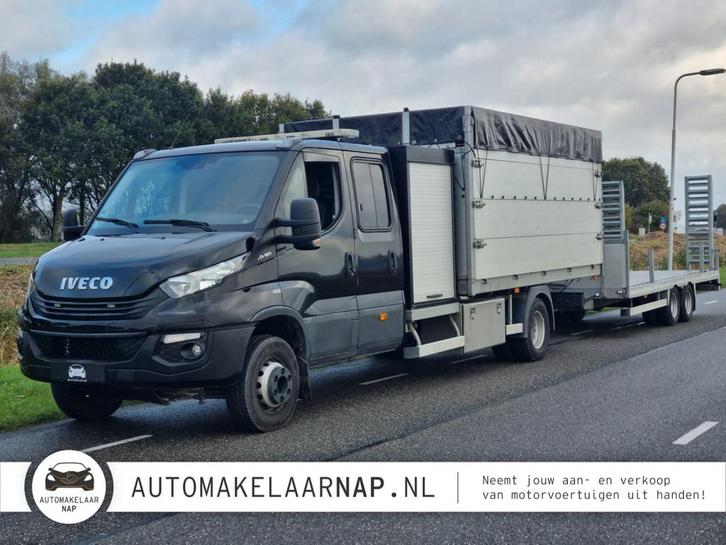 Iveco 70C18 Hydraulische Kipper / Kuiper aanhanger / 7-perso, Auto's, Vrachtwagens, Bedrijf, Te koop, Airconditioning, Centrale vergrendeling