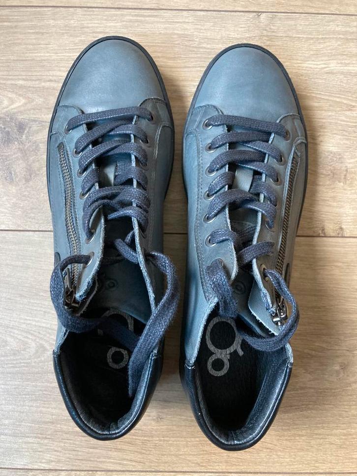 Dames veterboot met rits, donkergrijs, maat 41, merk AQA, Kleding | Dames, Schoenen, Nieuw, Lage of Enkellaarzen, Grijs, Ophalen of Verzenden