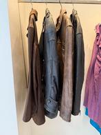 Partijtje  vintage leren jassen / 4 stuks, Vintage, Vintage, Ophalen of Verzenden, Gedragen