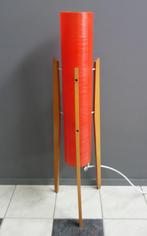 50 60 jaren raket DESIGN vloer lamp rood NOVOPLAST, 100 tot 150 cm, Gebruikt, Vintage, Hout