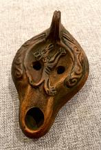 Romeins Olielamp Terracotta uit de Romeinse tijd.3e/4e eeuw, Antiek en Kunst, Ophalen of Verzenden