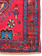 Handgeknoopt Perzisch wol Koliai tapijt medallion 130x235cm, Gebruikt, 100 tot 150 cm, Crème, Vintage