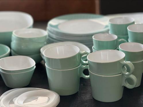 Servies Mepal flow Arrow mint, Caravans en Kamperen, Kampeeraccessoires, Zo goed als nieuw, Ophalen of Verzenden