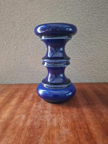 Vintage Cari Zalloni kobaltblauwe Continua kandelaar 301/15  beschikbaar voor biedingen