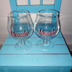 Moreeke speciaal bierglazen 2 stuks, Verzamelen, Biermerken, Ophalen, Zo goed als nieuw, Glas of Glazen, Overige merken