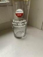 Glas Amstel bier. Een pils om van te houden, Verzamelen, Ophalen of Verzenden, Zo goed als nieuw, Glas of Glazen, Amstel