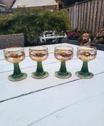 Vintage Duitse Wijnglazen met Trompetvoet - Set van 4, Ophalen