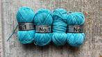 Blauwe gemeleerde acryl garen, 5 stuks, Hobby en Vrije tijd, Breien en Haken, Ophalen of Verzenden, Zo goed als nieuw, Breien of Haken