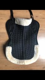 Keurige Horze Zadelbontje Zwart Wit Full Onderlegger Bontje, Ophalen of Verzenden, Gebruikt, Dekje