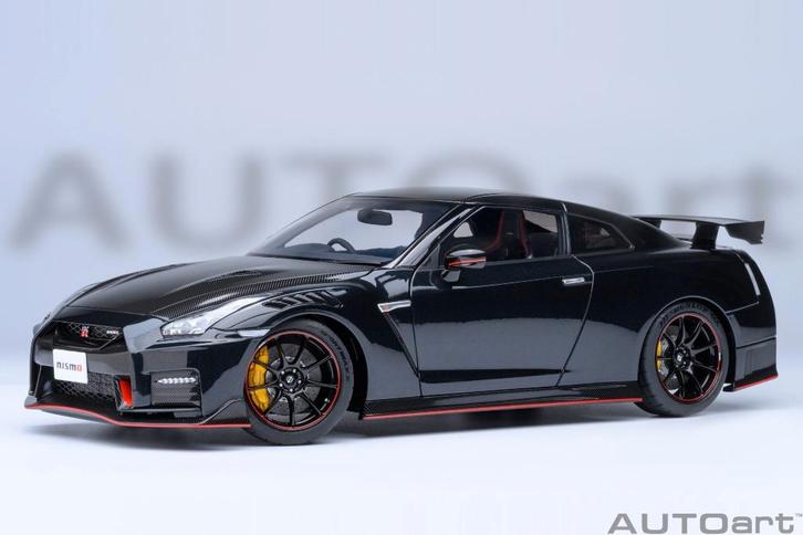 1:18 Nissan GT-R R35 Nismo Meteor Flake Black Autoart 77504, Hobby en Vrije tijd, Modelauto's | 1:18, Nieuw, Auto, Autoart, Ophalen of Verzenden