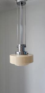 Art Deco hanglamp Gispen-stijl, Huis en Inrichting, Lampen | Hanglampen, Ophalen, Gebruikt, Art Deco, Minder dan 50 cm