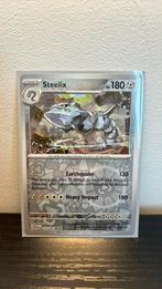 Steelix 125/182 Paradox Rift reverse holo pokemon kaart, Ophalen of Verzenden, Nieuw, Boosterbox
