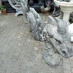 Draken van beton, groot , middel en klein, Tuin en Terras, Ophalen, Gebruikt, Beton, Dierenbeeld